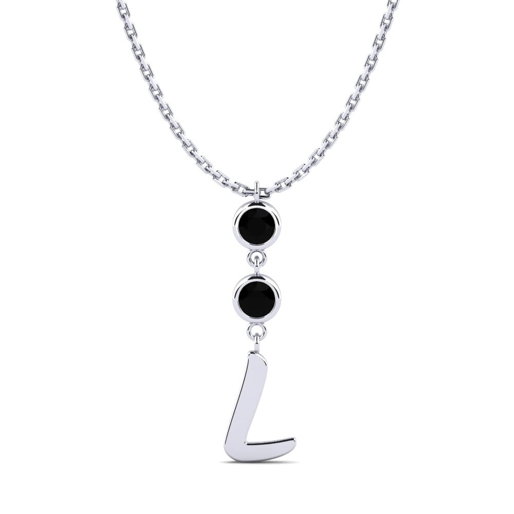 Schwarzer Diamant Damen halskette Janey L