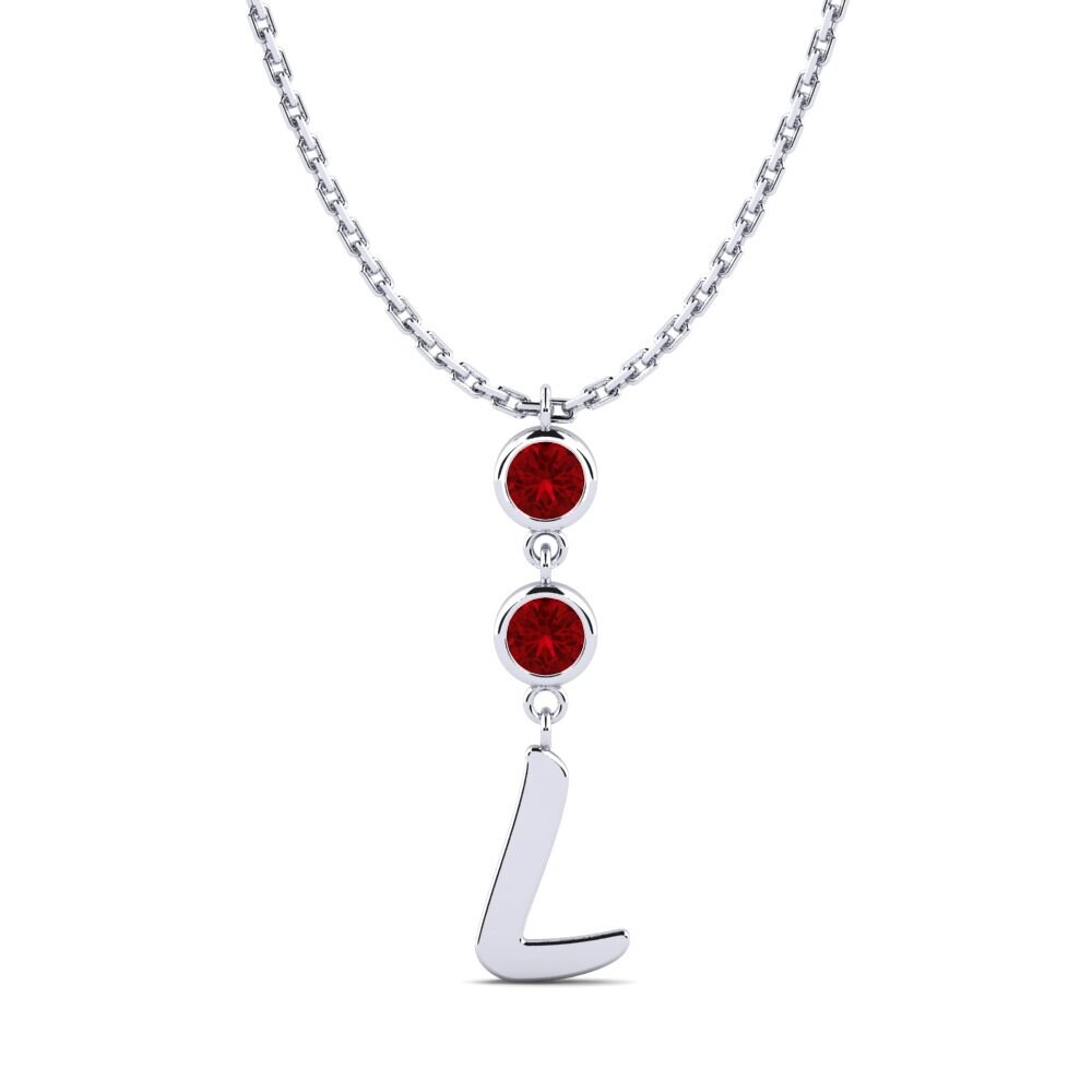 Roter Zirkonia Damen halskette Janey L