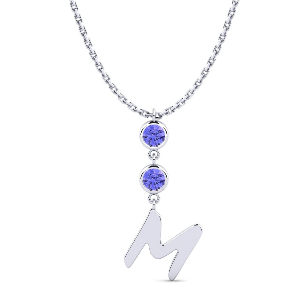 18ct White Gold Tanzanite Women's Necklace Janey M