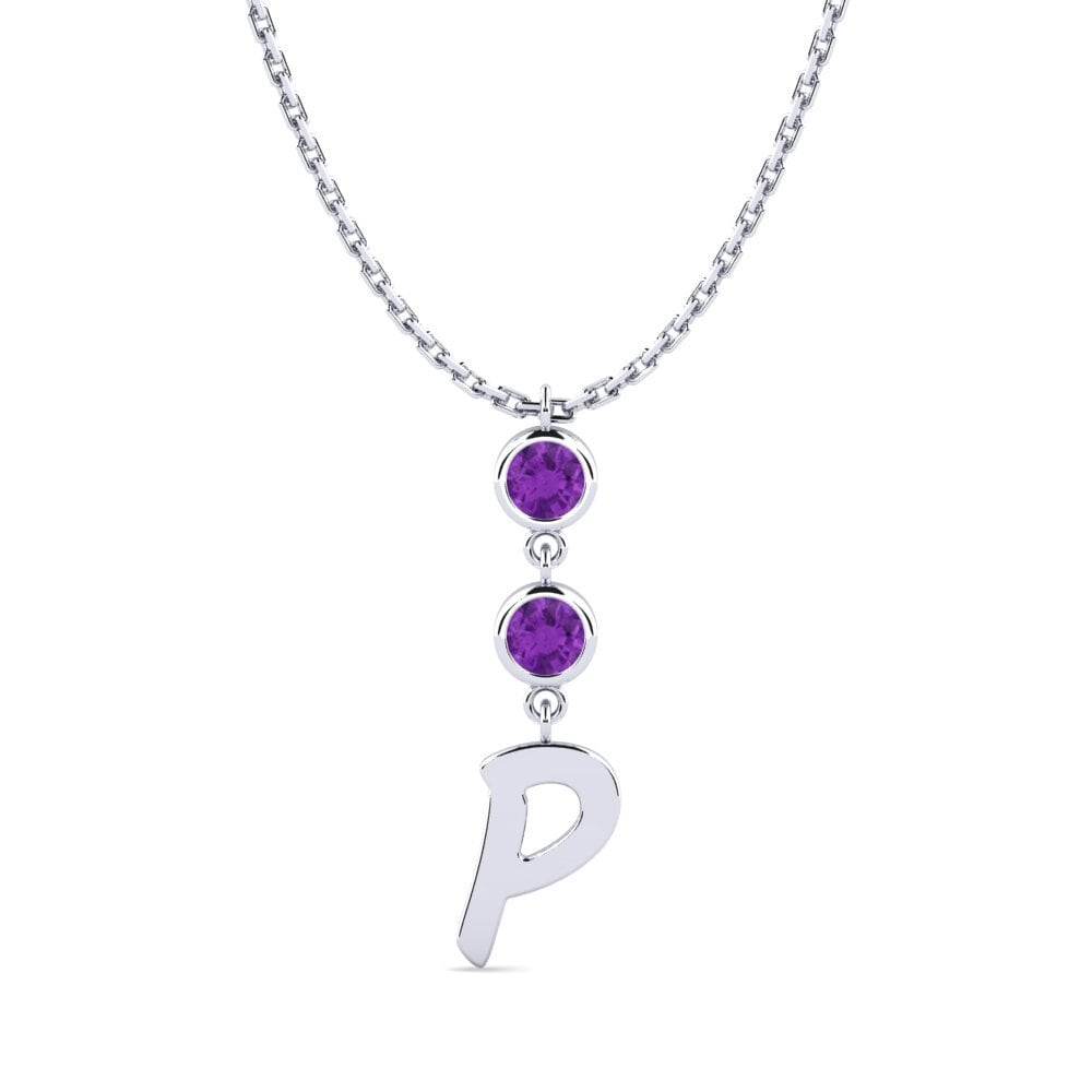 Amethyst Damen halskette Janey P