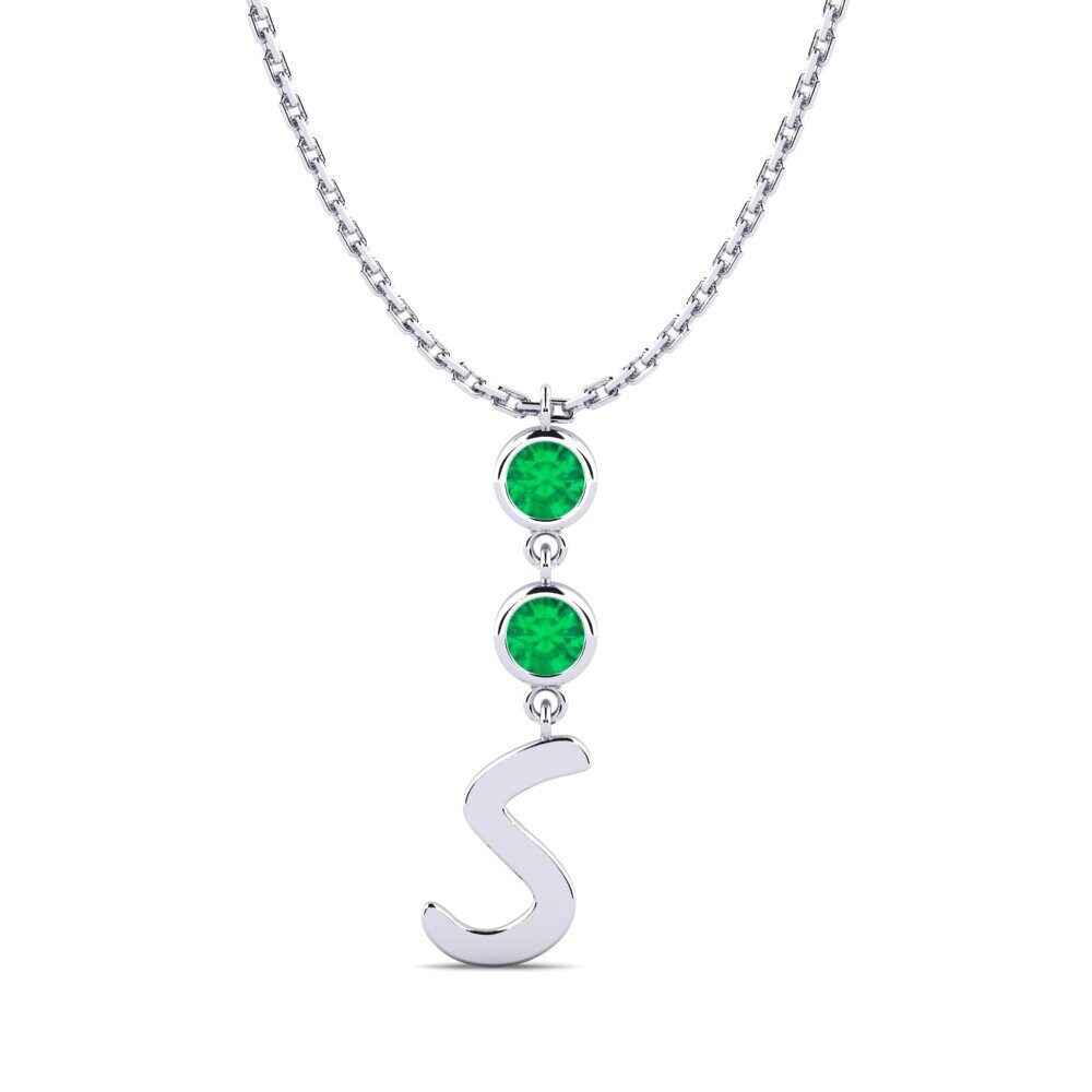 Smaragd Damen halskette Janey S