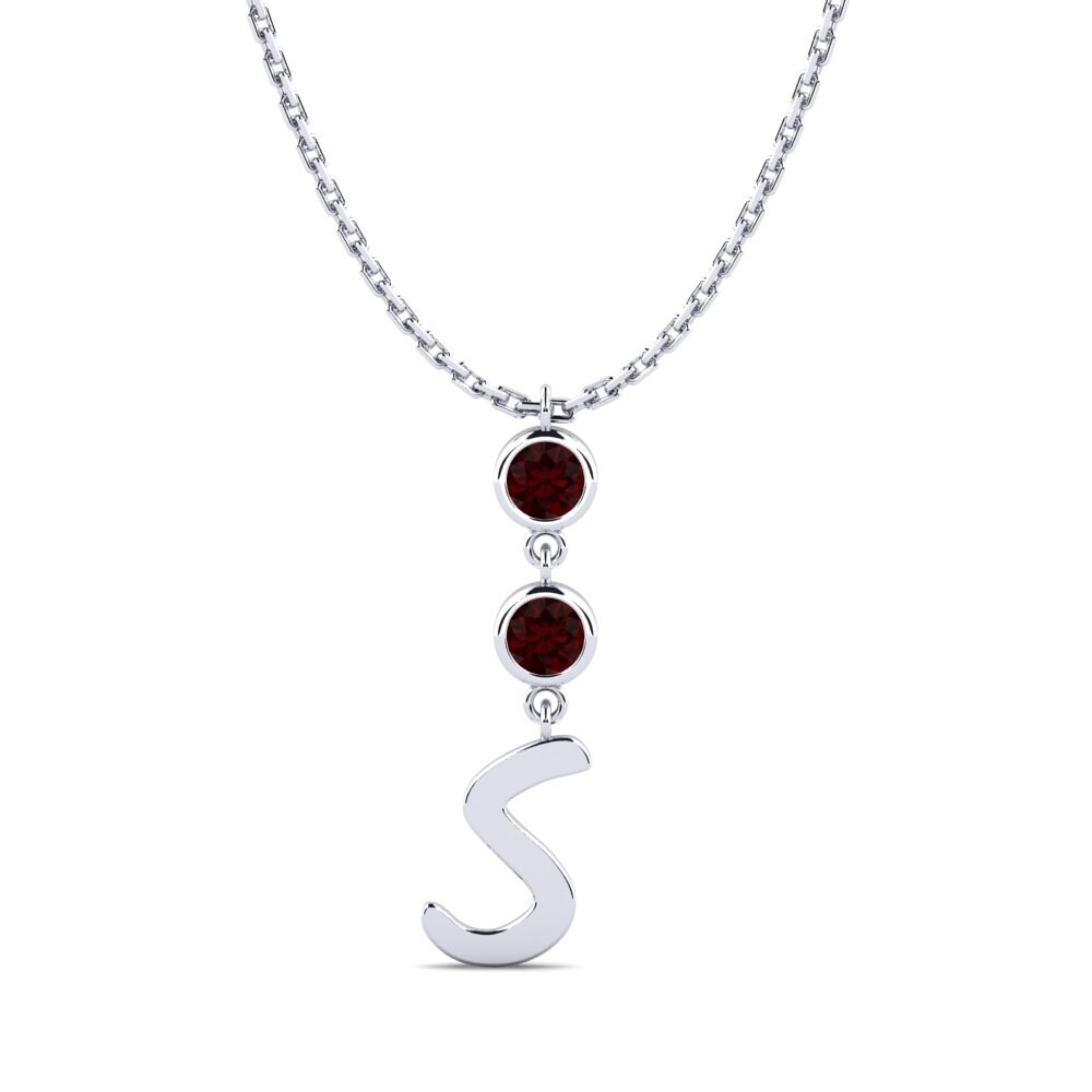 Granat Damen halskette Janey S