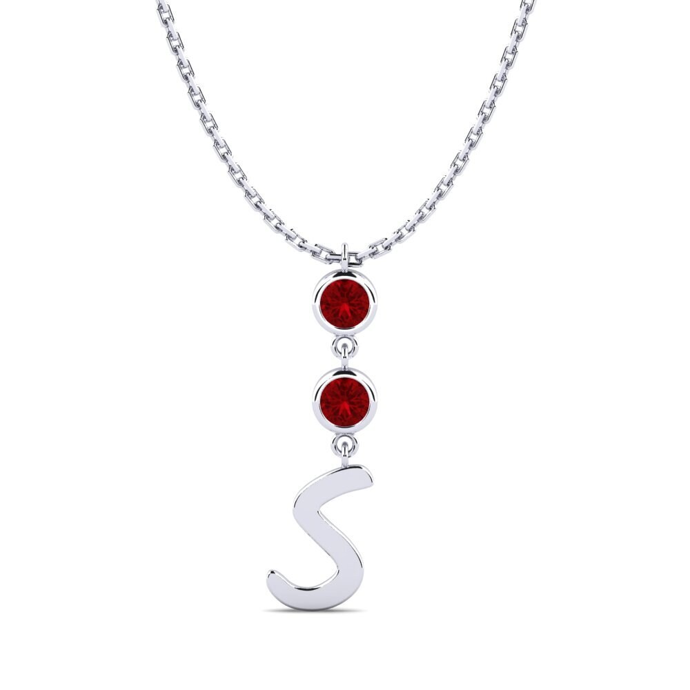 Roter Zirkonia Damen halskette Janey S