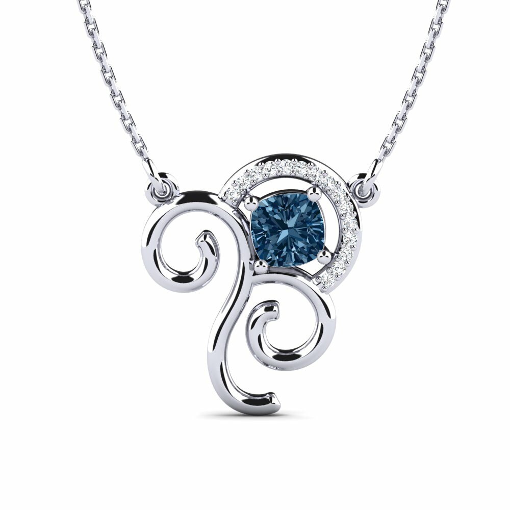 Collar de Mujer Janneke Diamante Azul