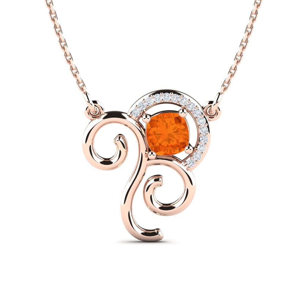 Fire Opal Women's Necklace Janneke
