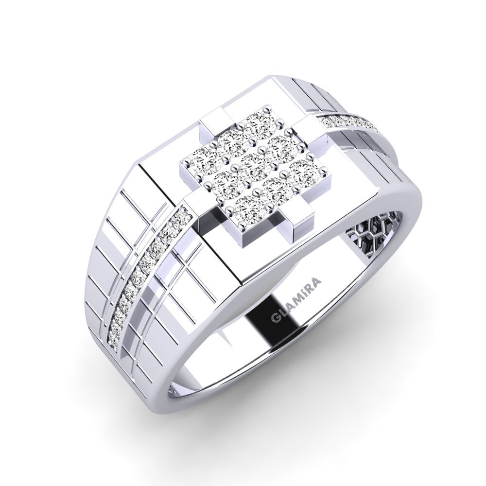 Moissanita Anillo de Hombre Jarman