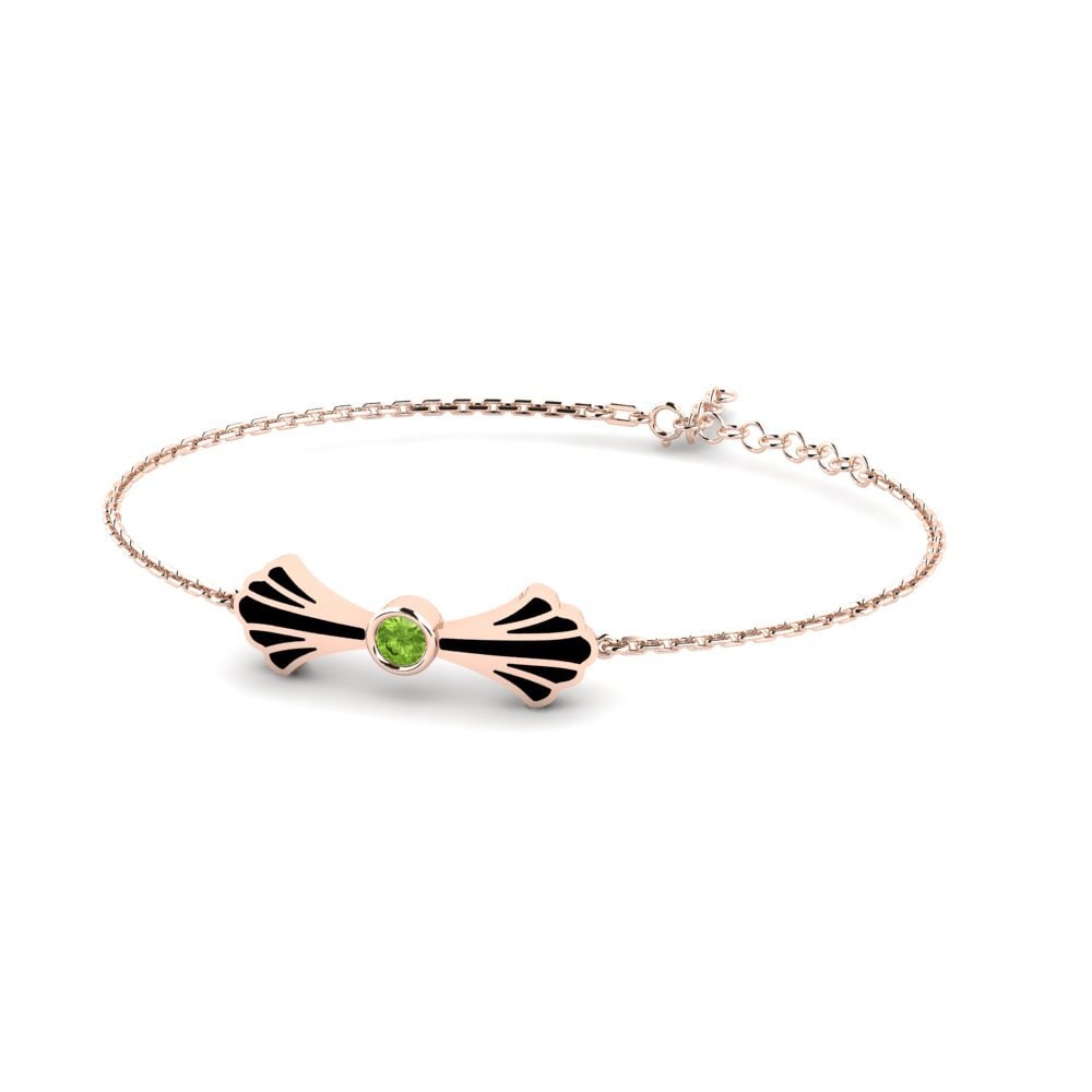 9ct Rose Gold Peridot Women's Bracelet Jasurne