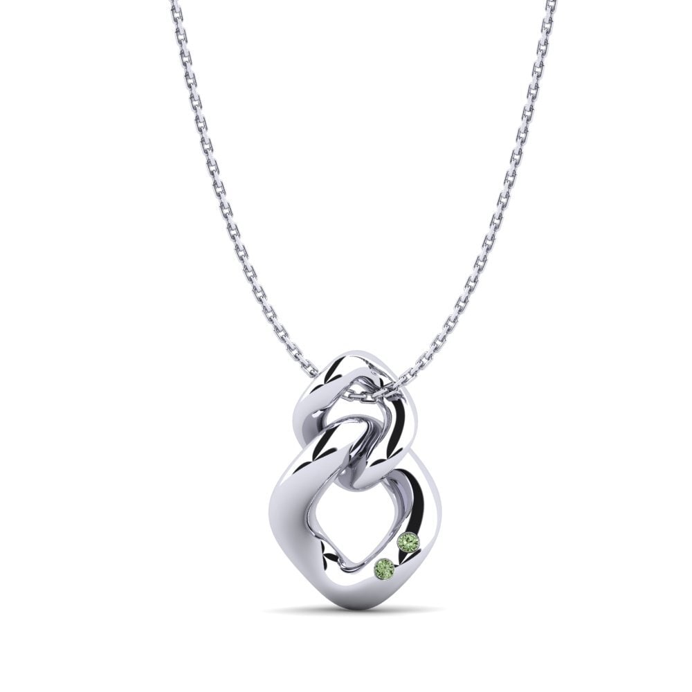 Diamante Verde Colgante de Mujer Javia