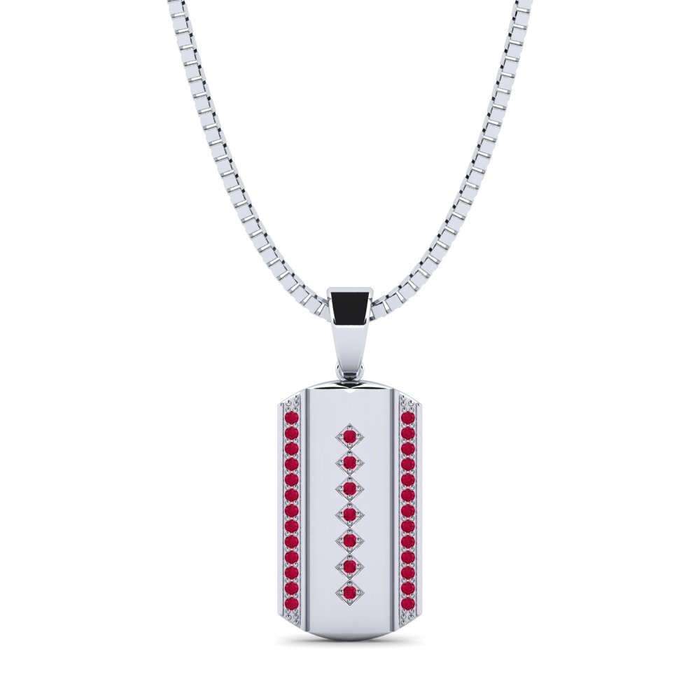 Ruby Men's Pendant Jawaher