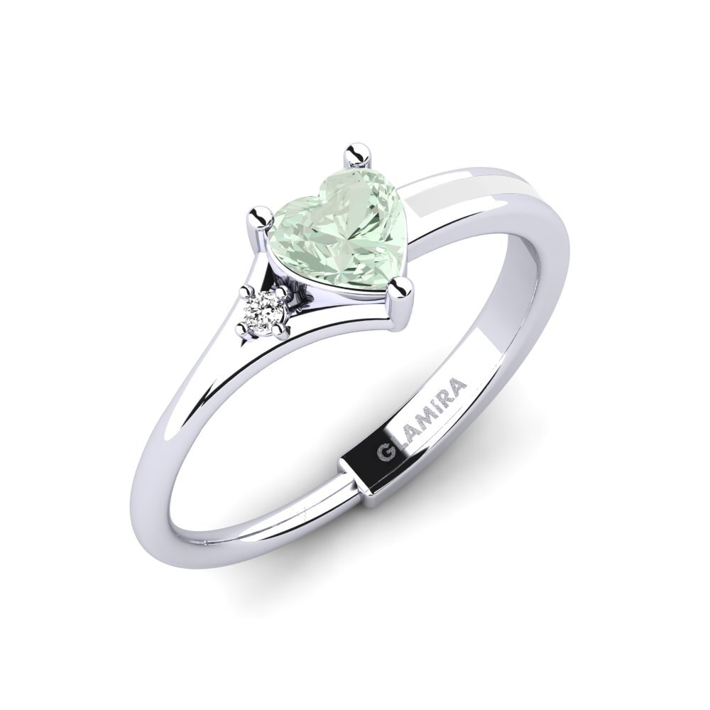 Grüner Amethyst Verlobungsring Jay