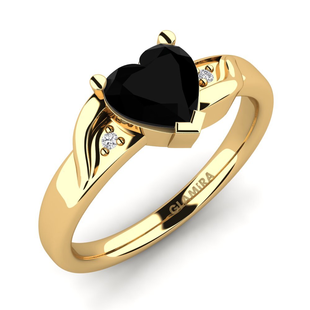 Black Onyx Engagement Ring Jayda