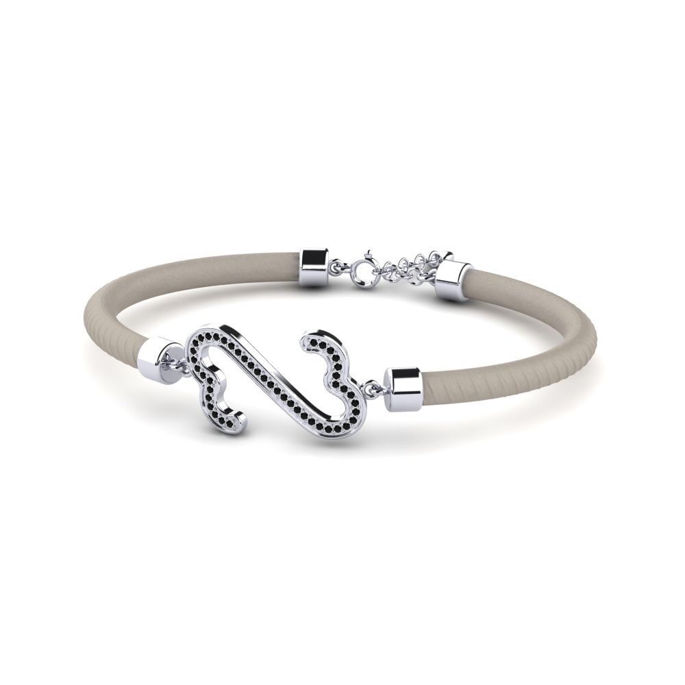 9k Oro Blanco Pulsera de Mujer Jeane