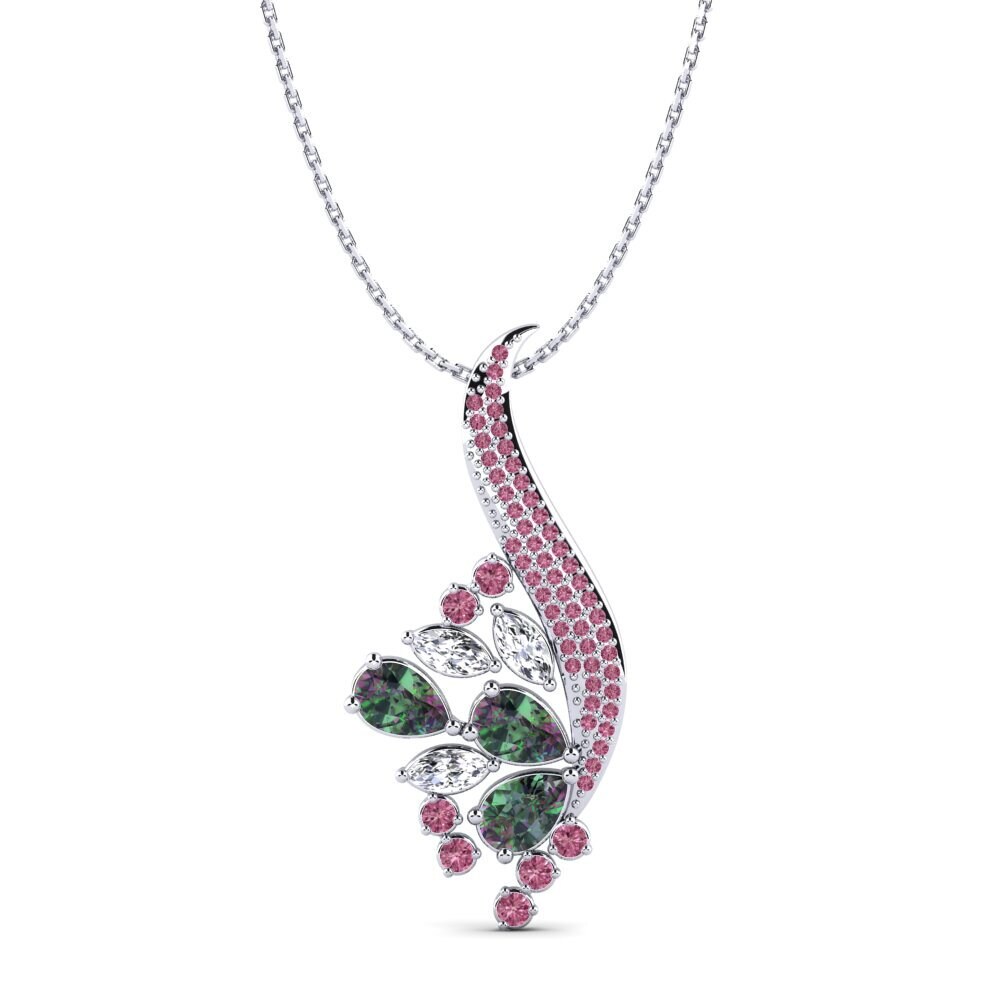 Pear Mystic Topaz Women's Pendant Jeanie