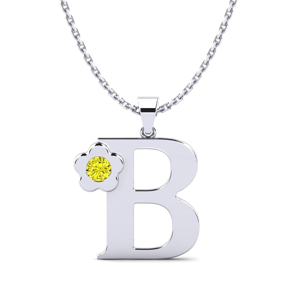 Gelber Diamant Damen anhänger Jeanmarie B