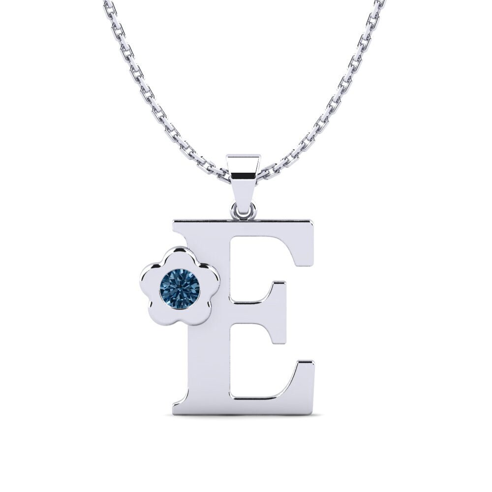Blauer Diamant Damen anhänger Jeanmarie E