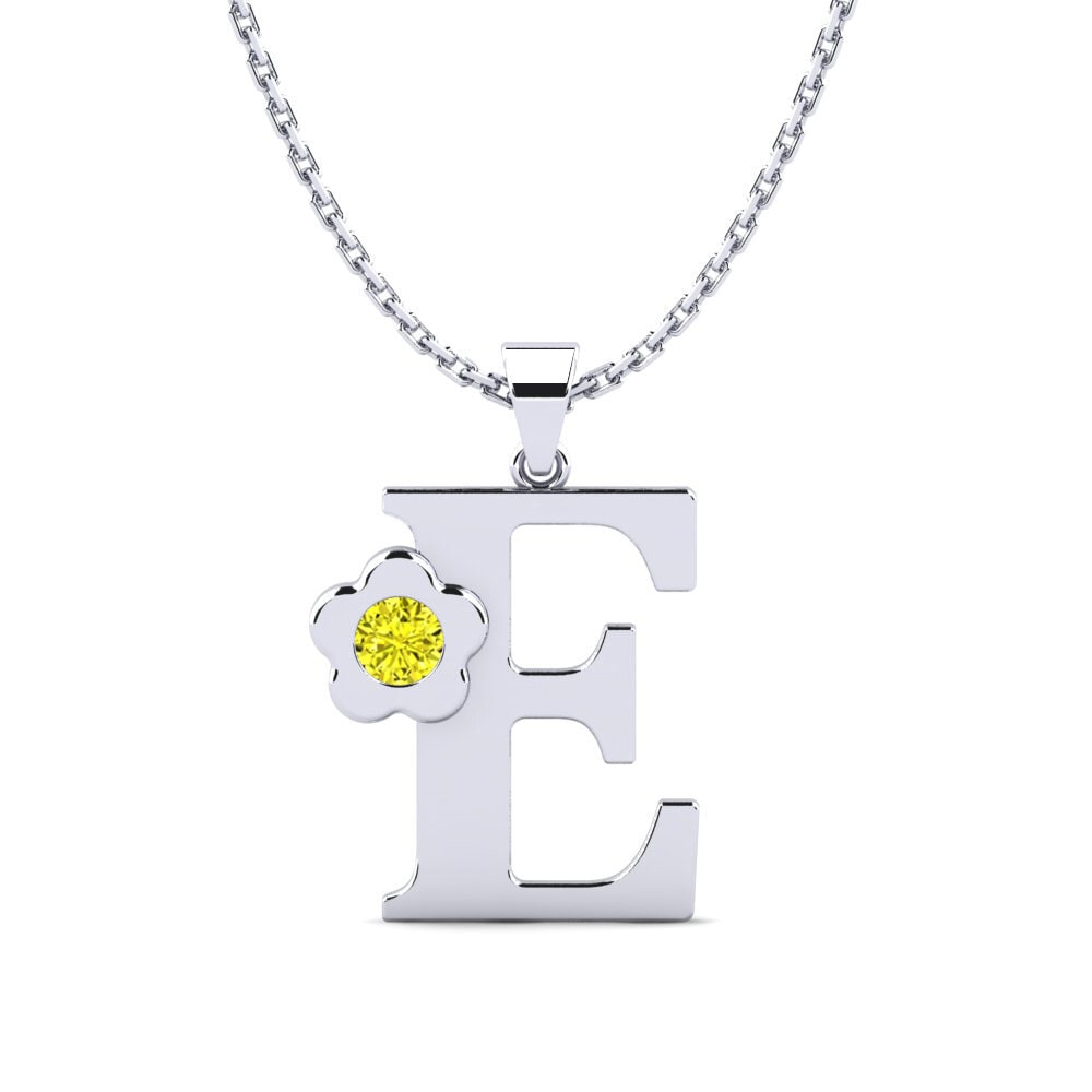 Gelber Diamant Damen anhänger Jeanmarie E