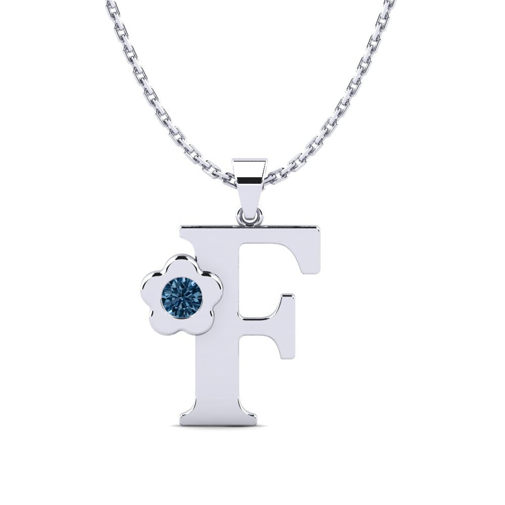 Blauer Diamant Damen anhänger Jeanmarie F