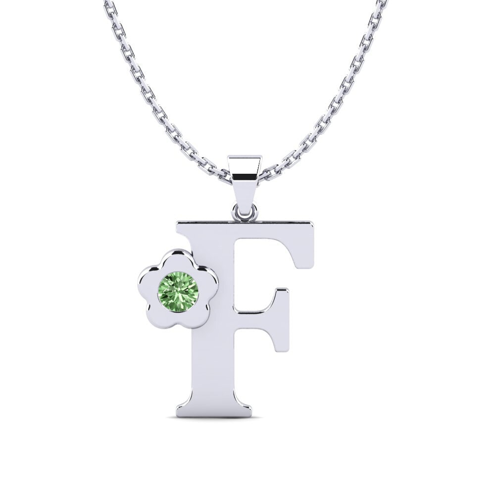 Grüner Diamant Damen anhänger Jeanmarie F