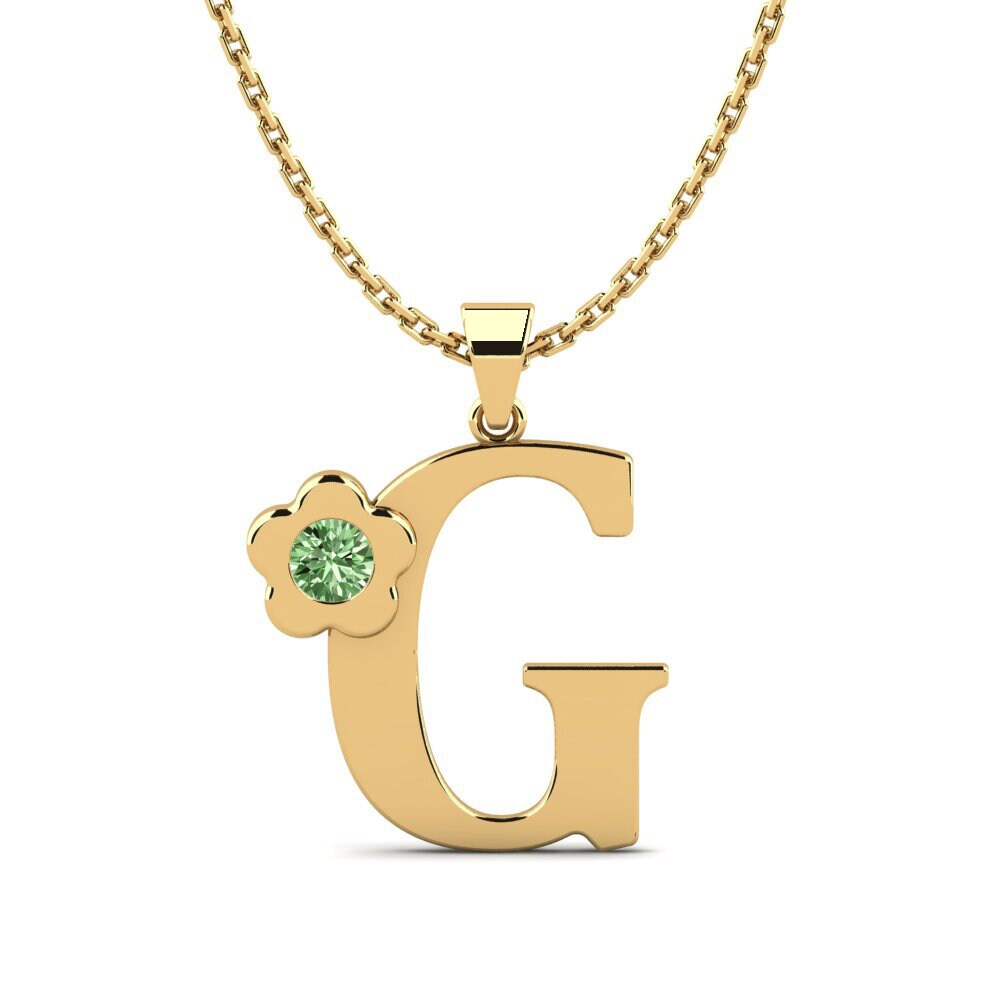 Grüner Diamant Damen anhänger Jeanmarie G