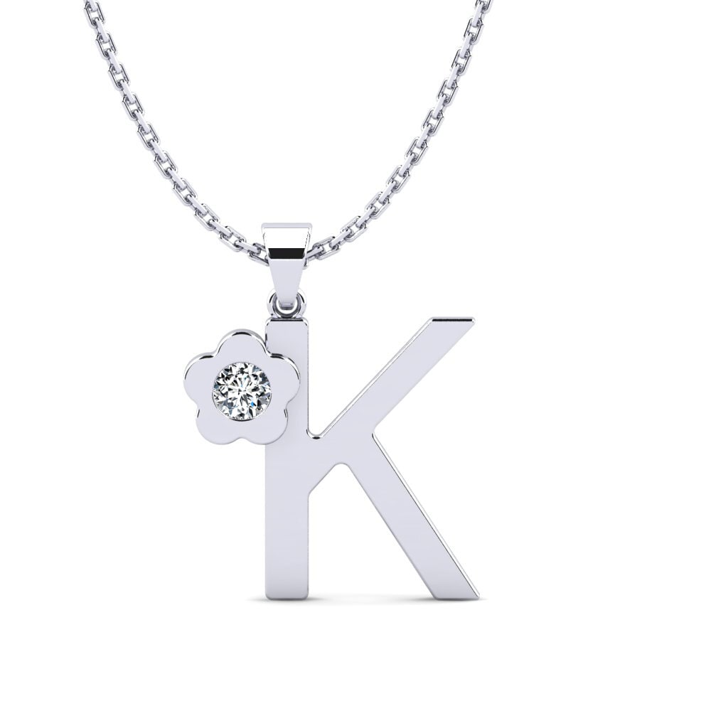 Rund Zirkonia Damen anhänger Jeanmarie K