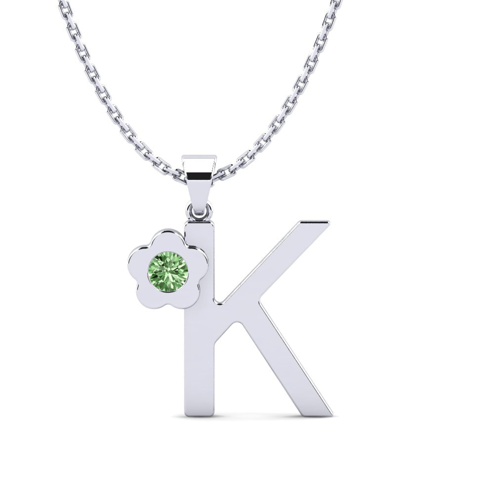 Grüner Diamant Damen anhänger Jeanmarie K