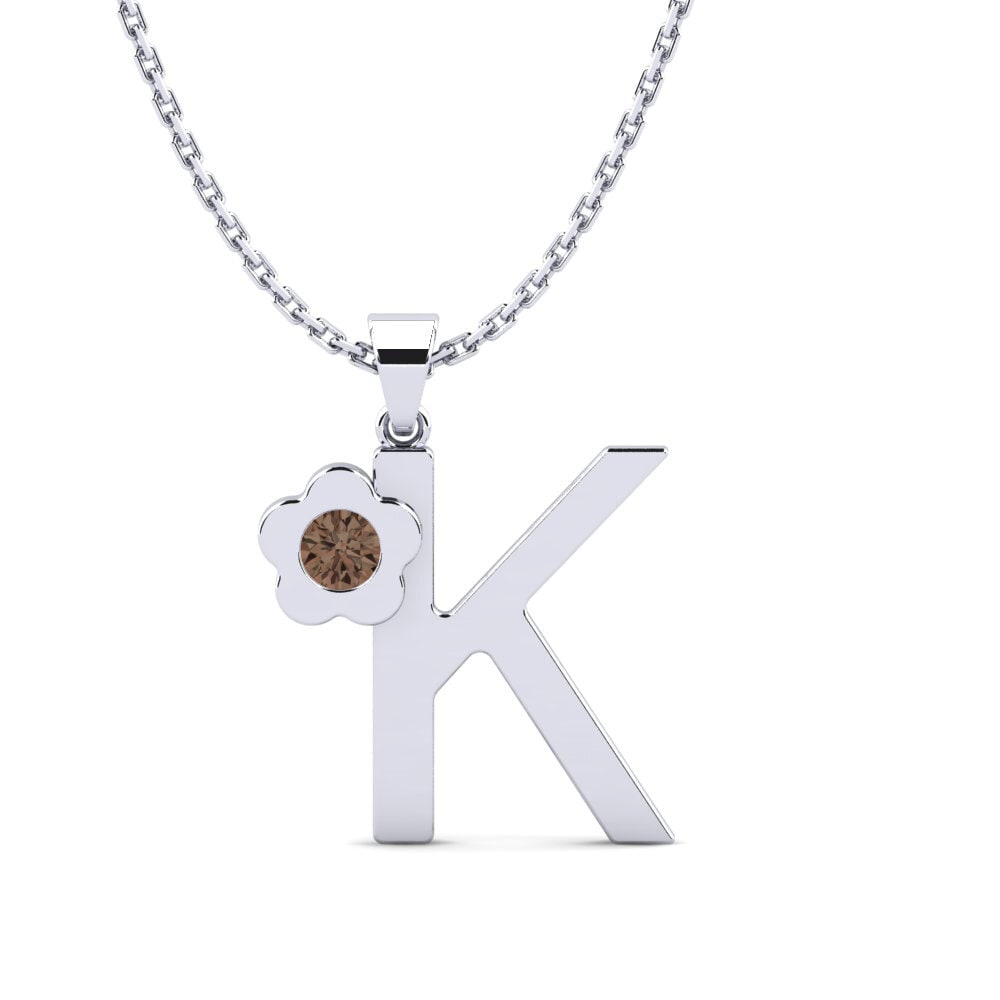 Rund Rauchquarz Damen anhänger Jeanmarie K