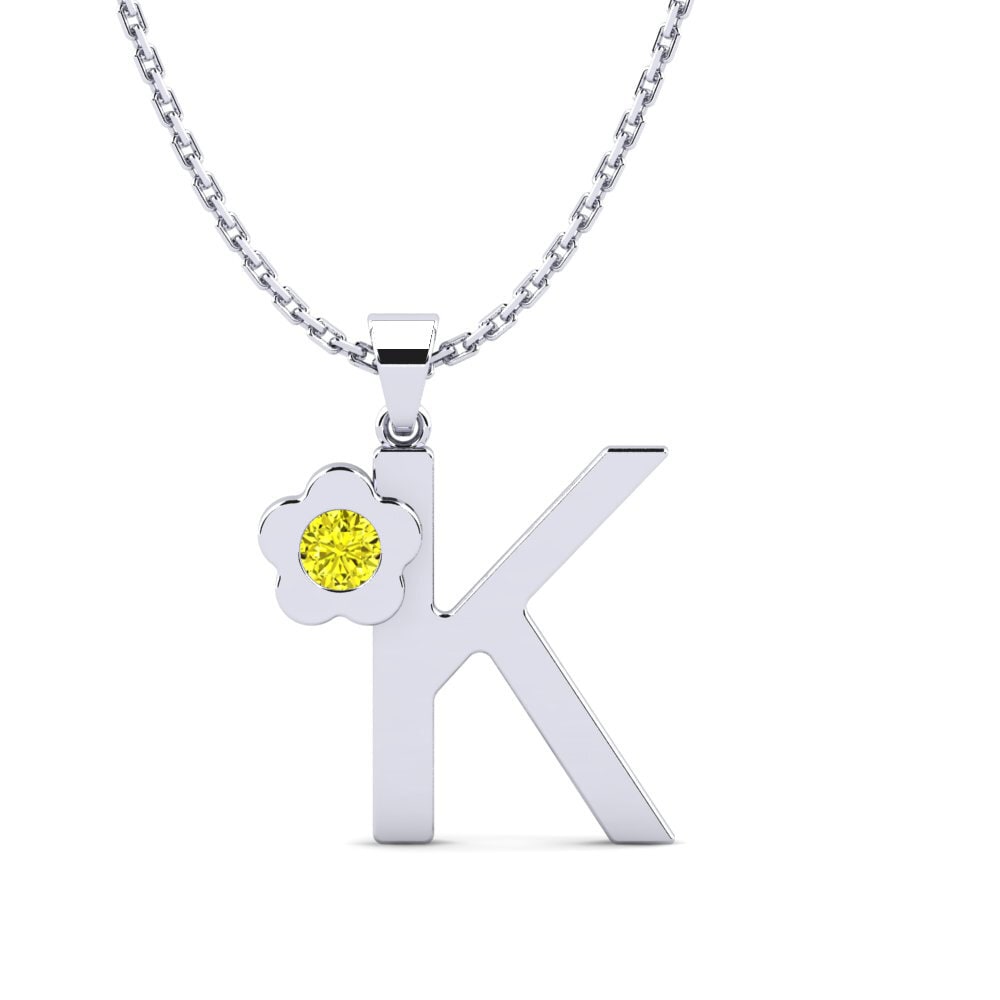 Gelber Diamant Damen anhänger Jeanmarie K