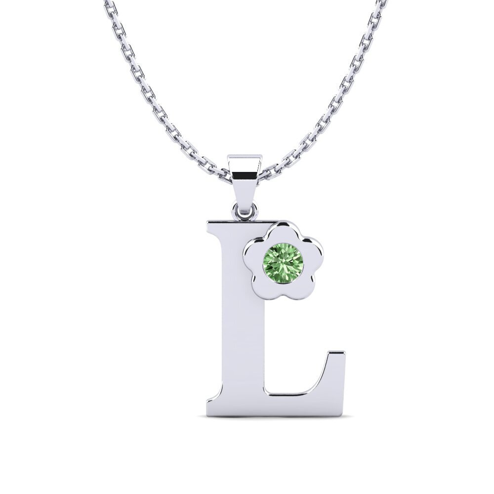 Grüner Diamant Damen anhänger Jeanmarie L