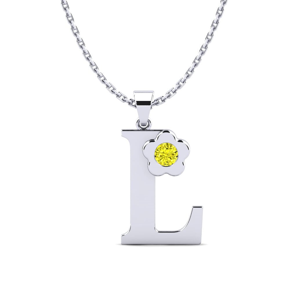 Gelber Diamant Damen anhänger Jeanmarie L