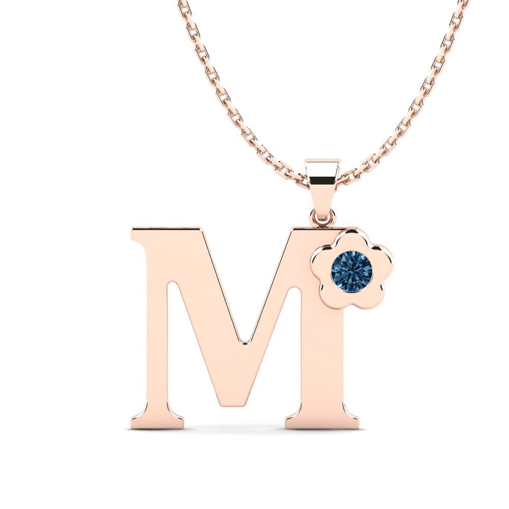 Blauer Diamant Damen anhänger Jeanmarie M