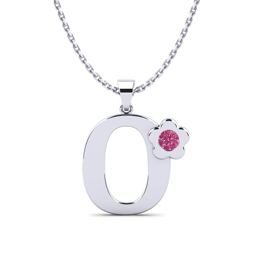 Rosa Turmalin Damen anhänger Jeanmarie O