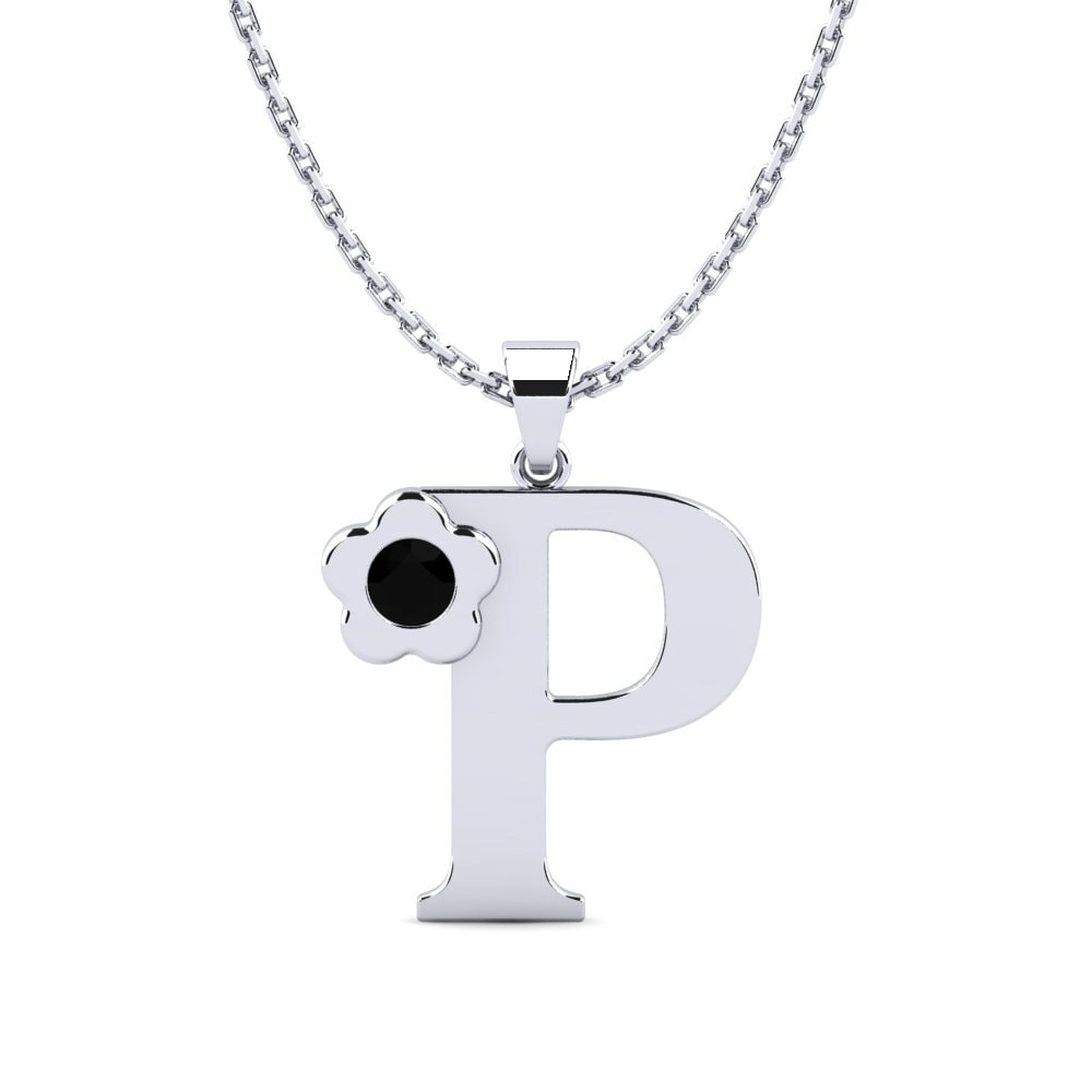 Schwarzer Diamant Damen anhänger Jeanmarie P