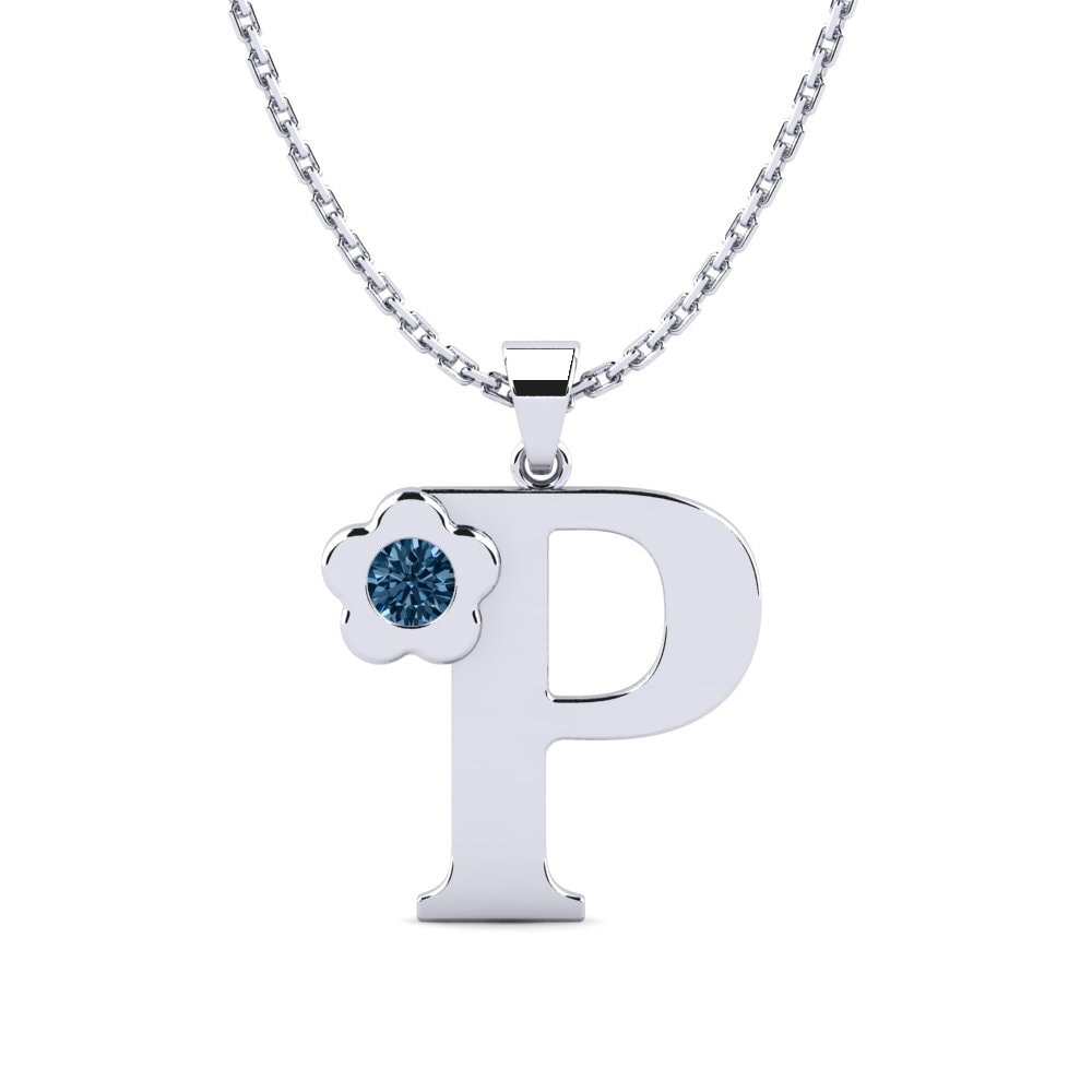 Blauer Diamant Damen anhänger Jeanmarie P
