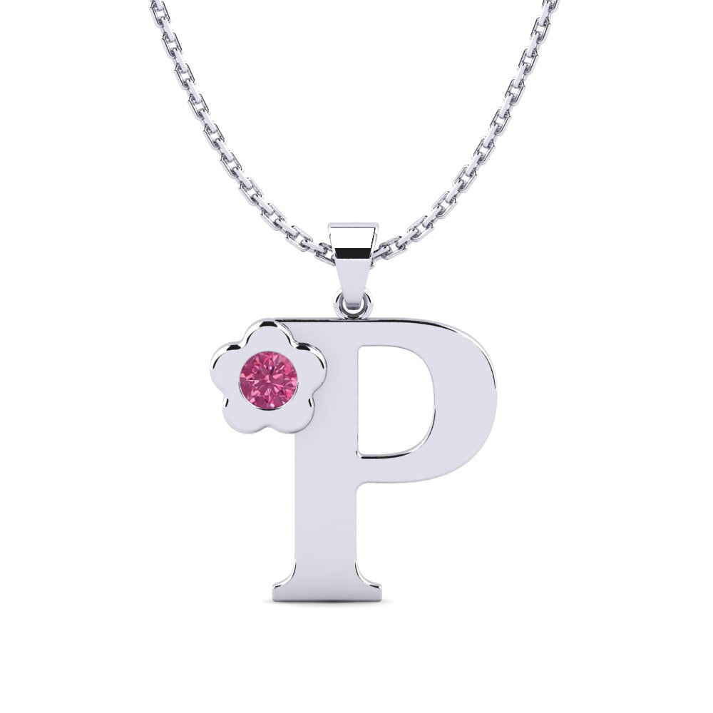 Rosa Turmalin Damen anhänger Jeanmarie P