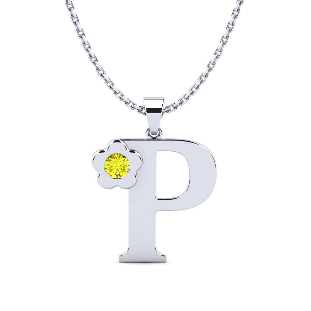Gelber Diamant Damen anhänger Jeanmarie P