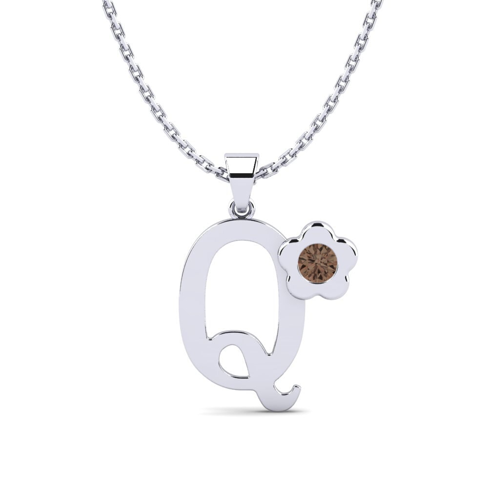 Rund Rauchquarz Damen anhänger Jeanmarie Q