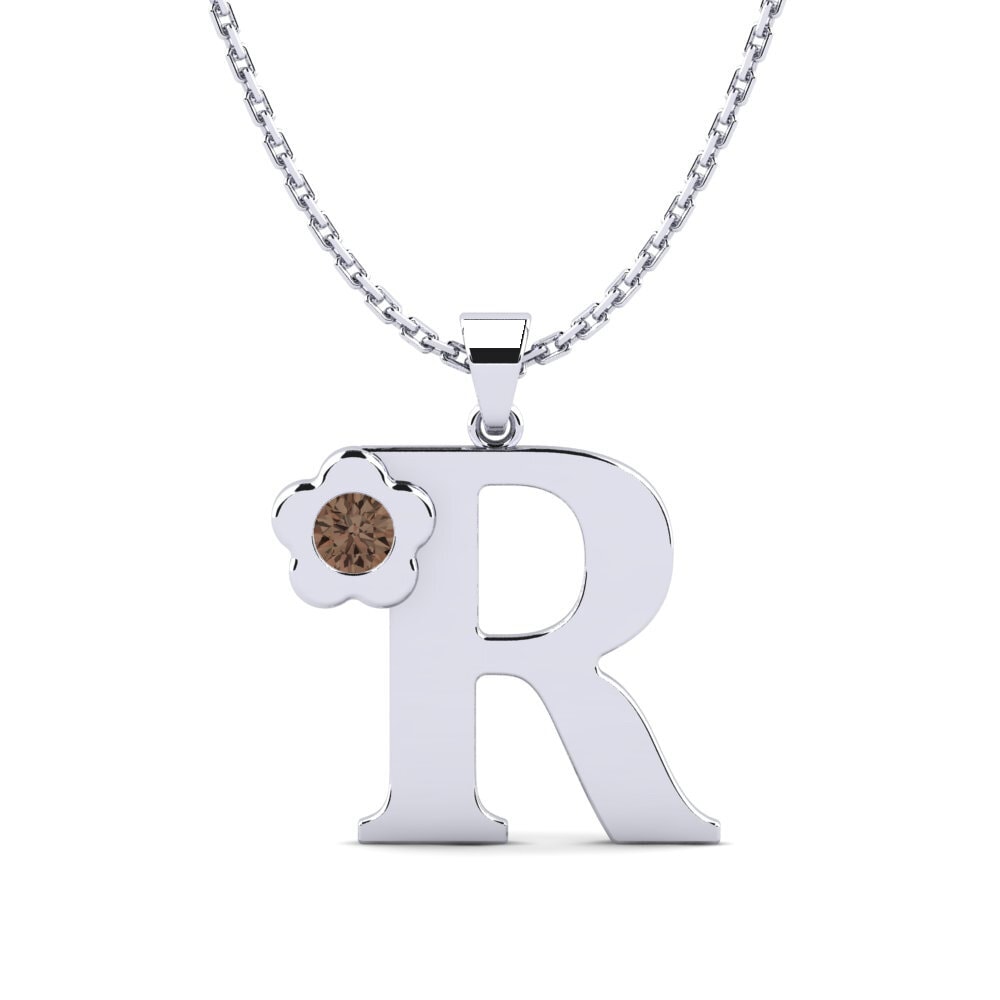 Rund Rauchquarz Damen anhänger Jeanmarie R