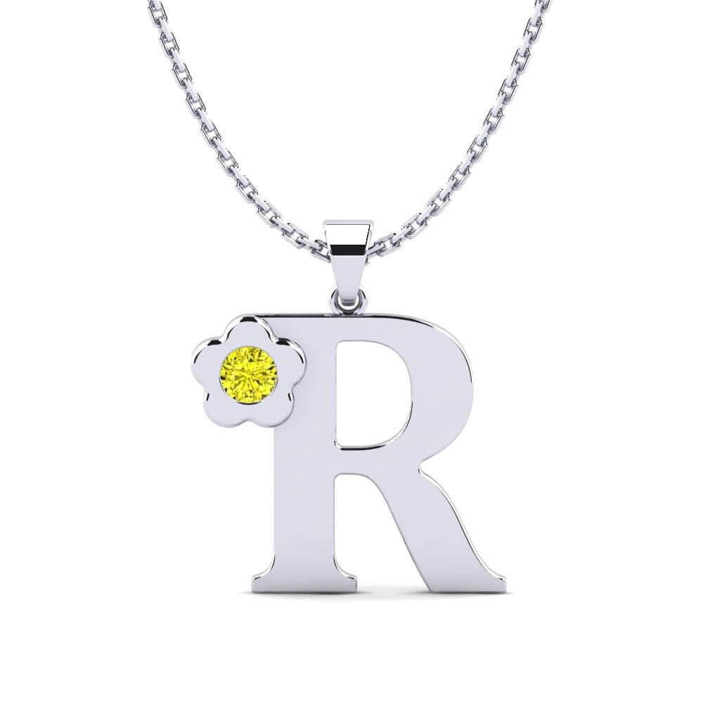 Gelber Diamant Damen anhänger Jeanmarie R