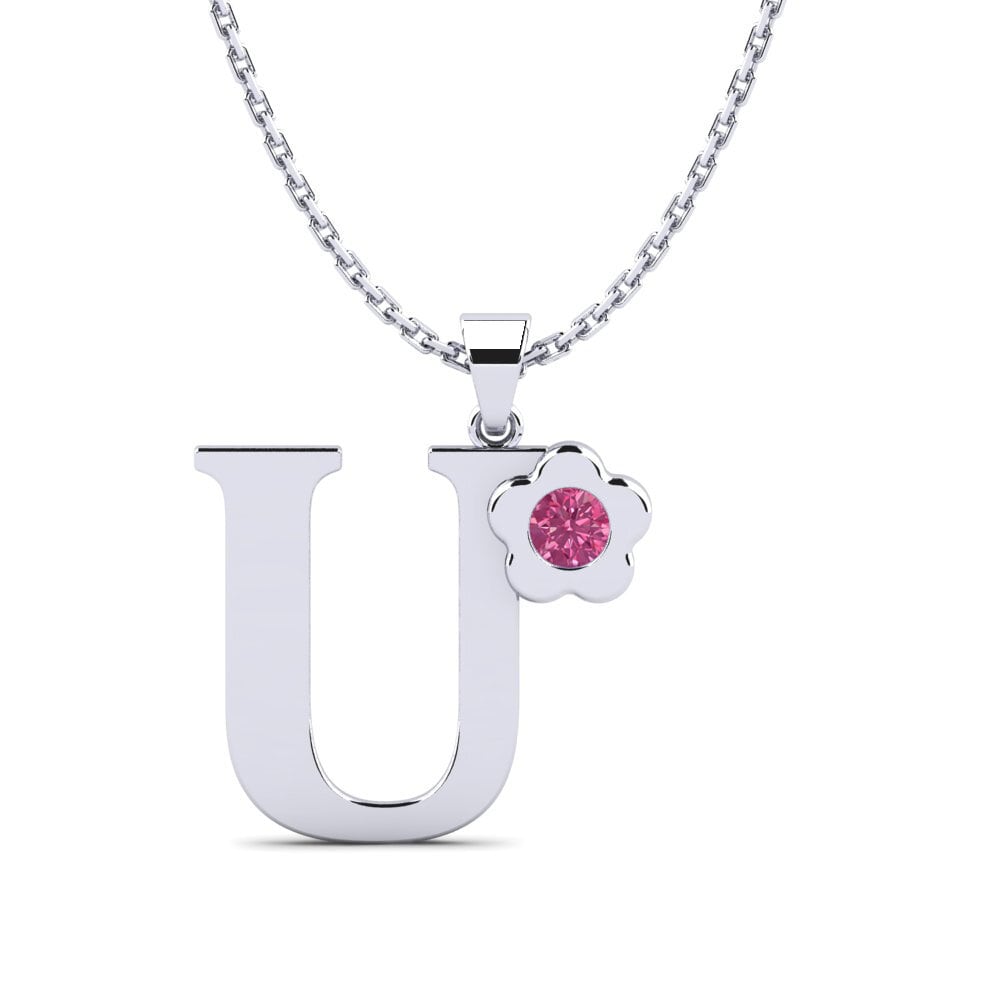 Rosa Turmalin Damen anhänger Jeanmarie U