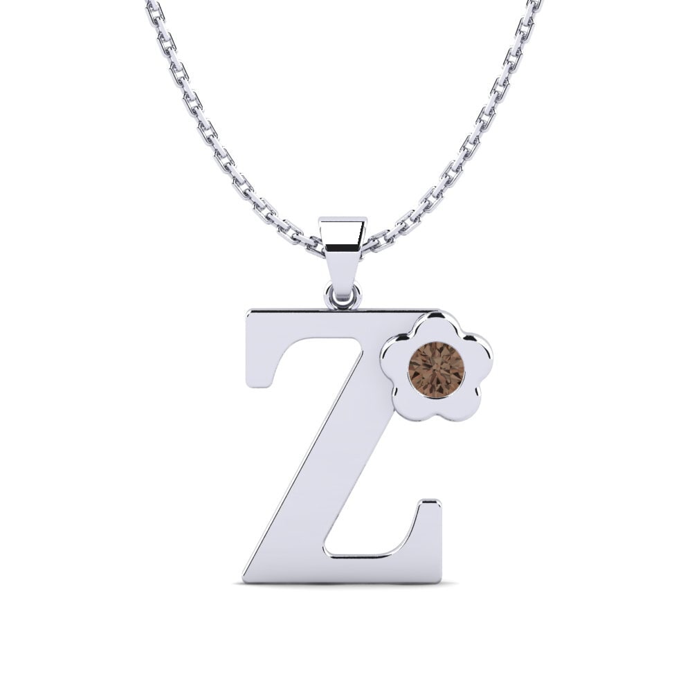 Rund Rauchquarz Damen anhänger Jeanmarie Z
