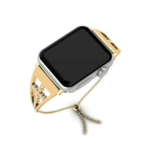 Dây đai Apple Watch® Jedinstven - B Stainless Steel / 585 Yellow Gold & Đá Swarovski