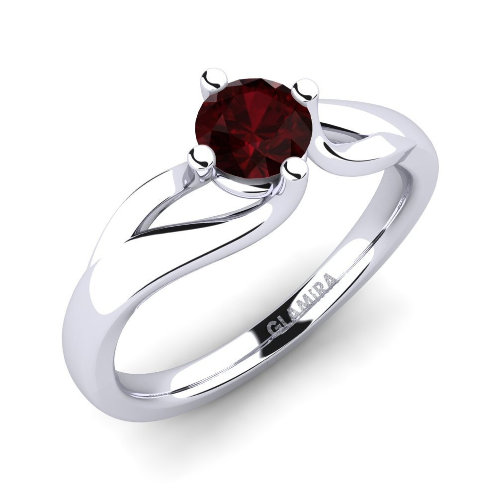 Garnet Engagement Ring Jeffrey 0.5 crt