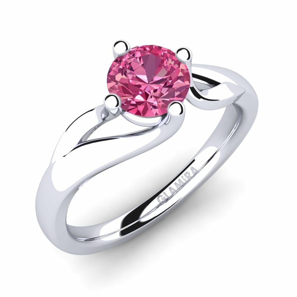 Anello di fidanzamento Jeffrey 0.8 crt Tormalina Rosa