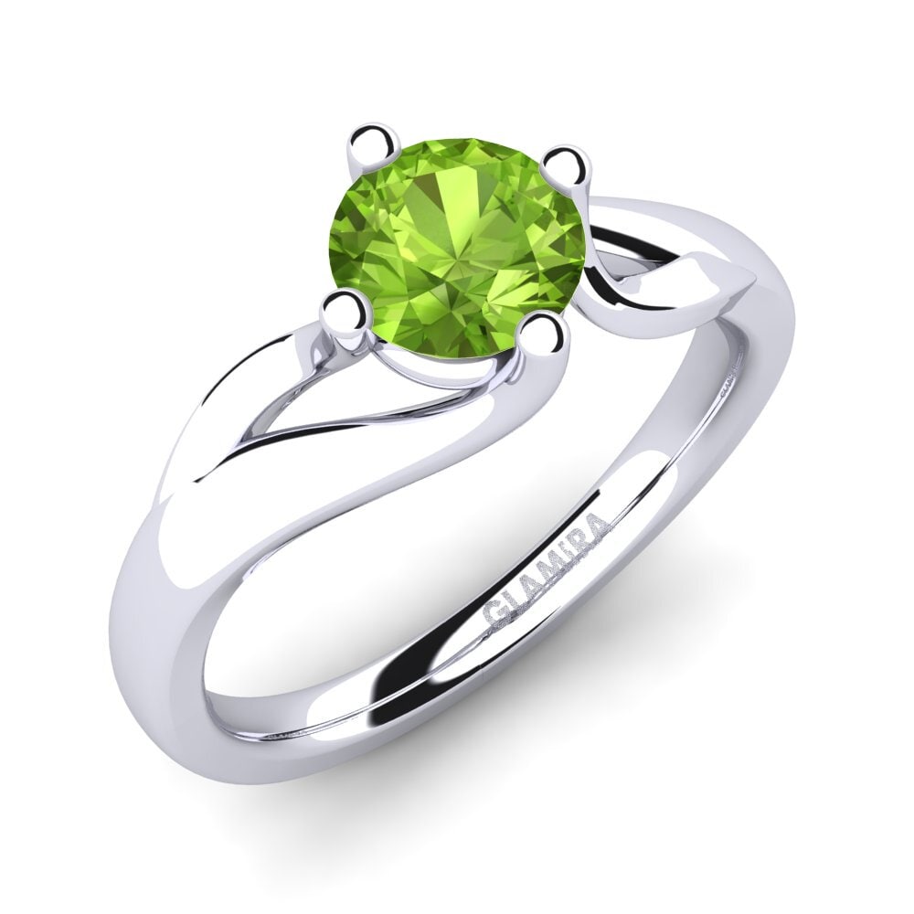 Peridot Engagement Ring Jeffrey 0.8 crt