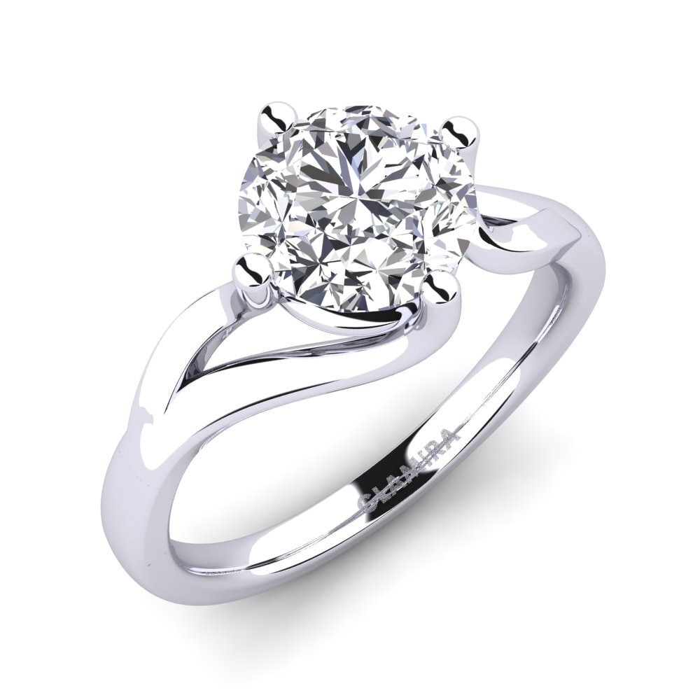 Weißgold 585 Verlobungsring Jeffrey 1.6 crt