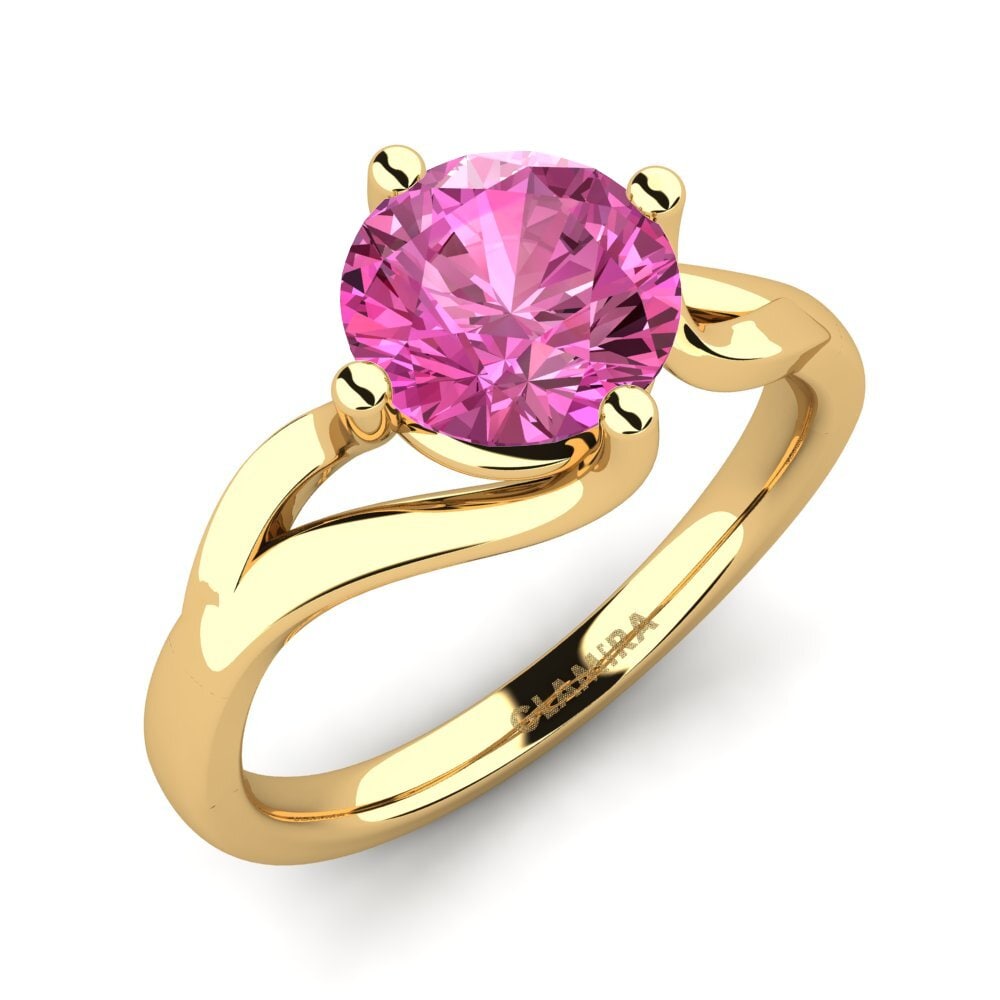 Pink Topaz Engagement Ring Jeffrey 1.6 crt