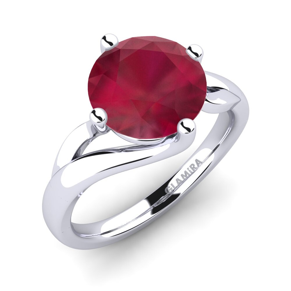 Rubí Anillo de compromiso Jeffrey 3.0 crt