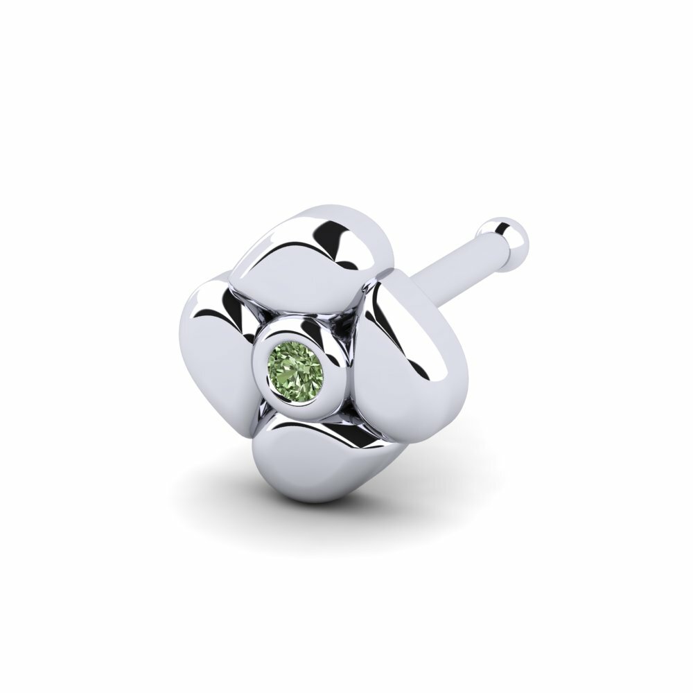Groene Diamant Neus Pin Jell