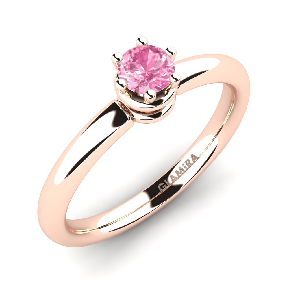 14ct Rose Gold Pink Sapphire Engagement Ring Jemma