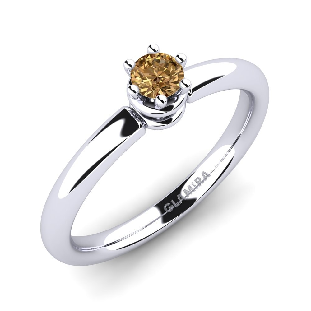 Brown Diamond Engagement Ring Jemma 0.16 crt